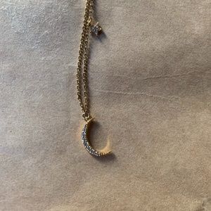 Anthropologie Star & Moon Pendant Necklace Celestial